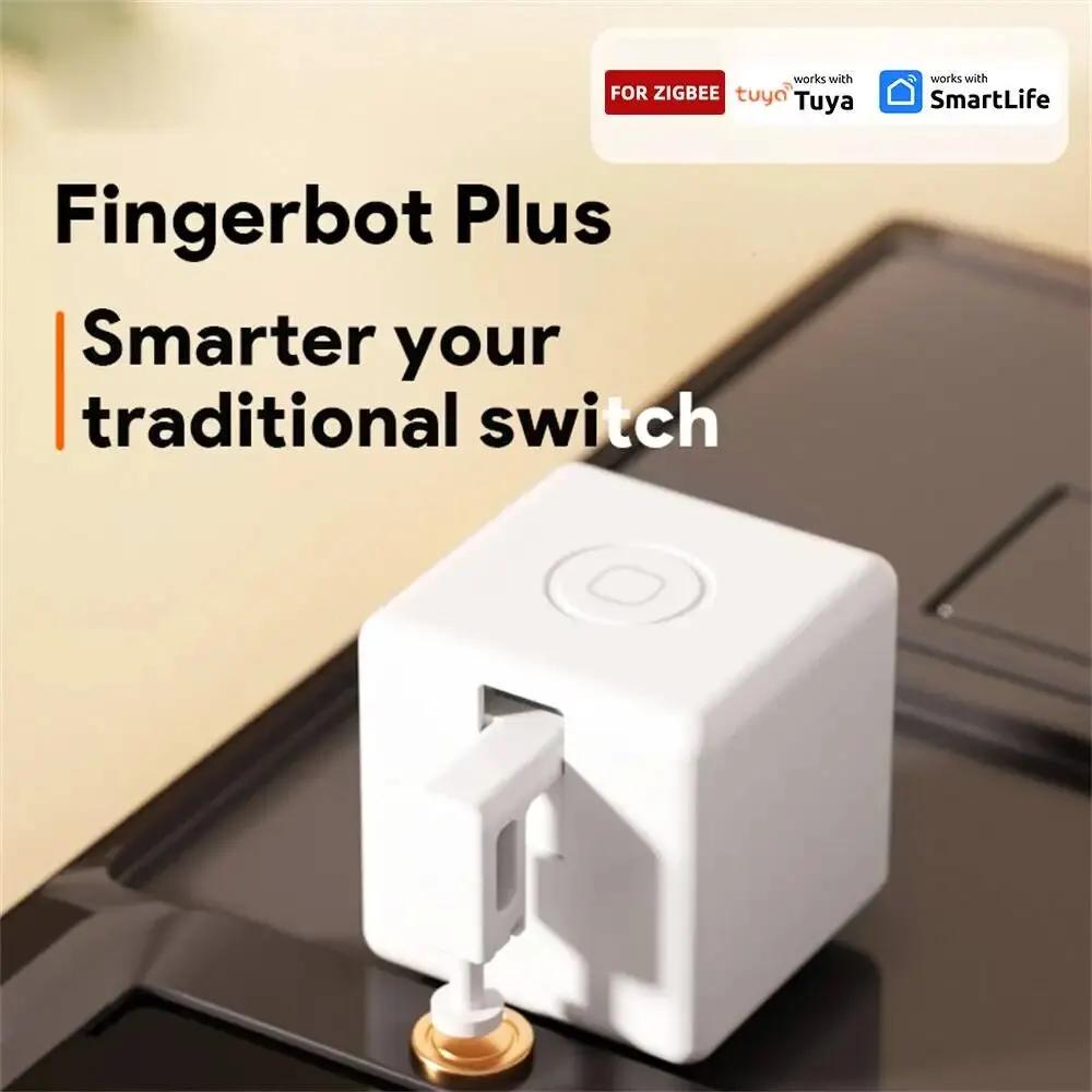 Tuya Zigbee Fingerbot Plus Ʈ ΰź ġ ư Ǫ Ʈ  Ÿ̸   Alexa Google Assistant Բ ۵մϴ.
